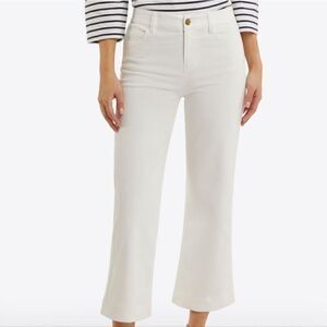 NWT Draper James Wide Leg Jeans in White Denim
